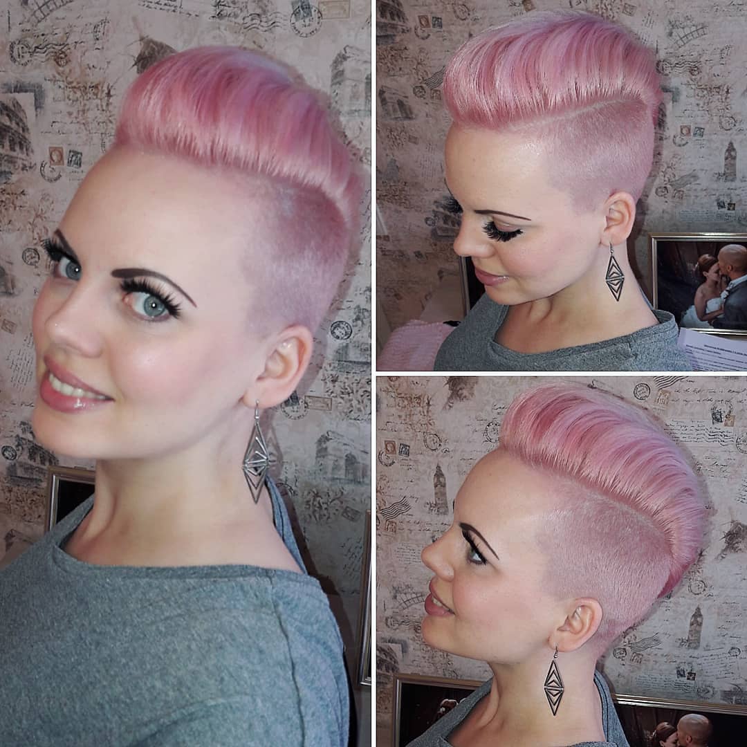 Pixie rasato rosa - Instagram: @anotherday_anotherdo