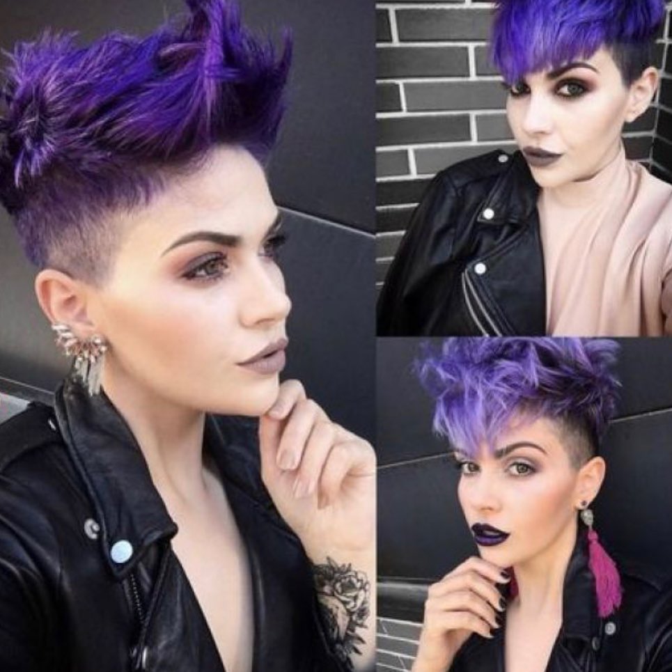Pixie viola - Instagram: @kurzhaarestylen