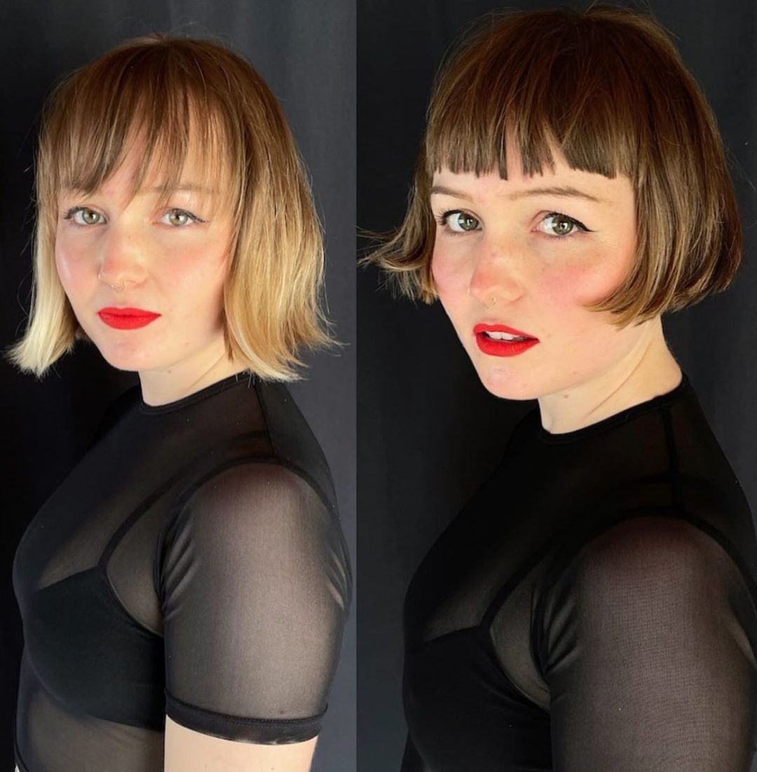 Prima e dopo cambio colore - Instagram: @jayne_edosalon