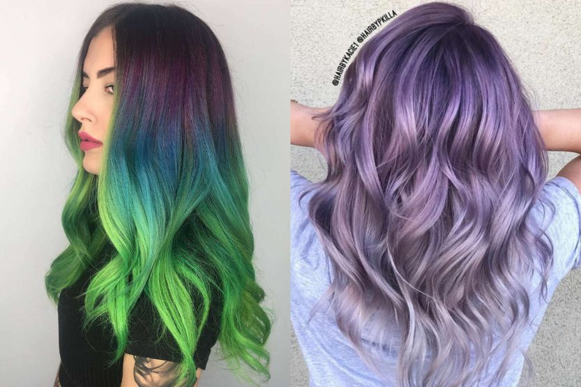 Capelli lunghi e colorati