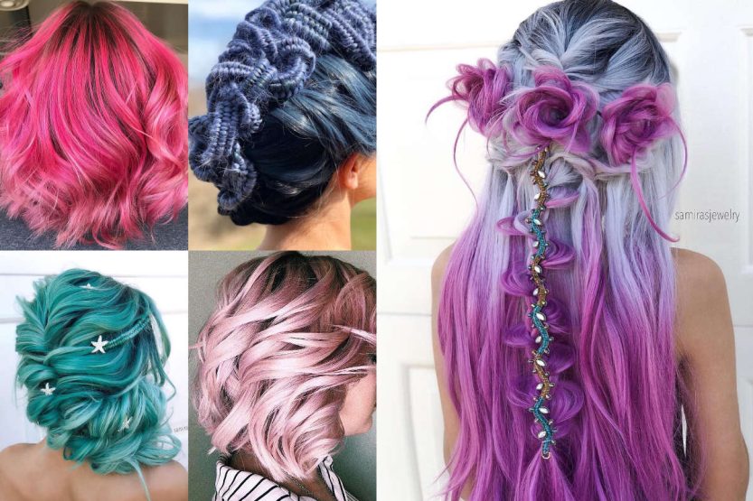 Capelli medi colorati per l'estate