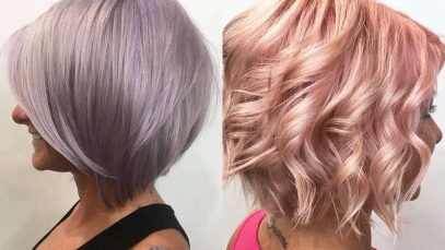 Capelli rosa, tagli corti e medi