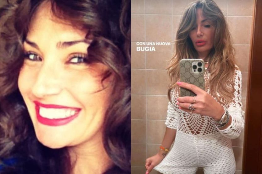 Ida Platano e la sua tuta uncinetto bianca