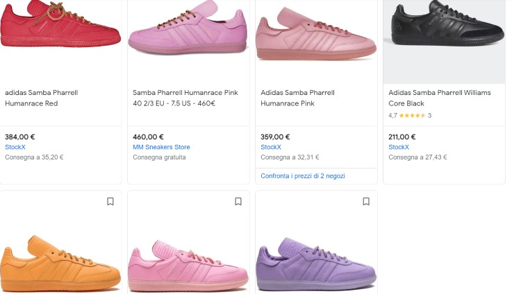 scarpe samba adidas pharrel williams shopping online 