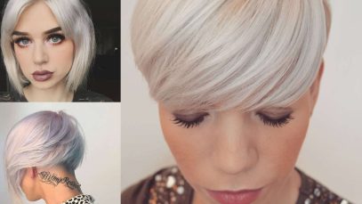 Capelli corti bianchi e grigi