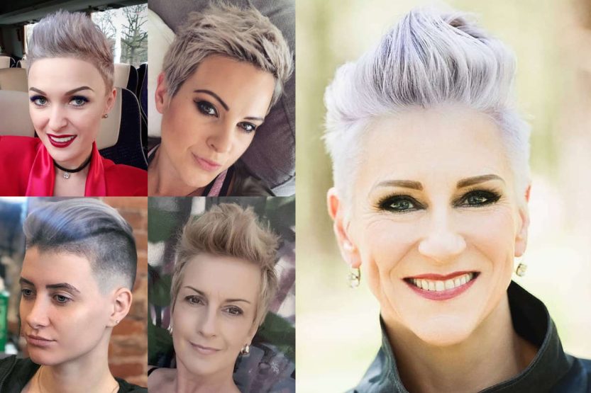Pixie cut corti, scalati e con ciuffo
