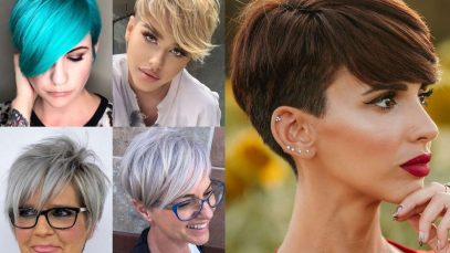Pixie corti, sfilati e con ciuffo